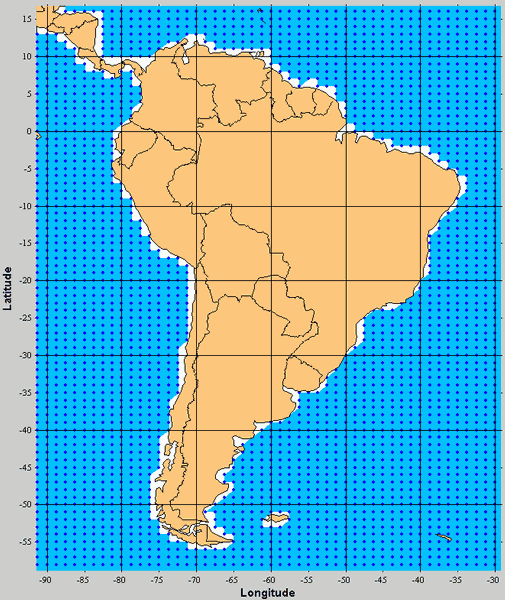 Time Zones Map South America Map With Longitude And Latitude Lines